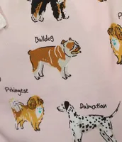 Sleep Sense Dog Breeds Print Coordinating Knit Pants