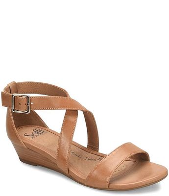 Sofft Innis Cork Criss Cross Wedge Sandal | The Shops at Willow Bend