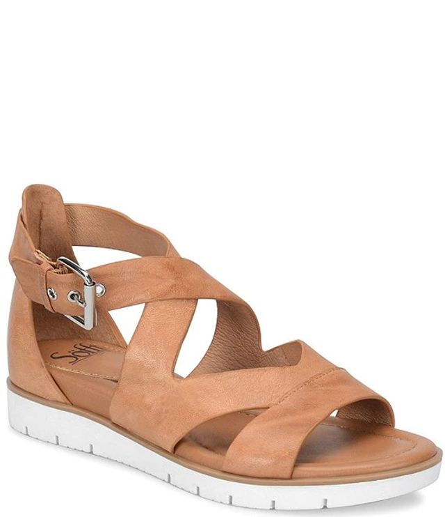 Sofft Mirabelle Leather Criss Cross Sandals | Pueblo Mall