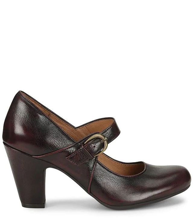 Sofft Miranda Leather Mary-Jane Buckle Strap Pumps | The Shops at Willow  Bend