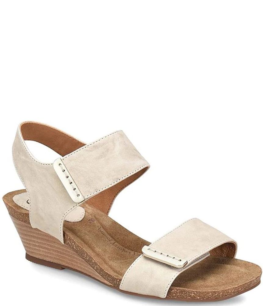 Sofft Verdi Leather Wedge Sandals | Alexandria Mall
