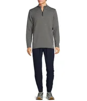 Solaris Active Knit Long Sleeve Textured Quarter-Zip Pullover