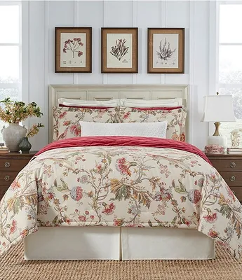 Southern Living Stanton Floral Linen & Cotton Comforter Mini Set