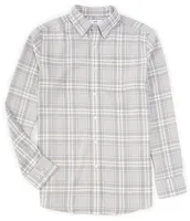 Southern Tide Beach Flannel Heather Reddick Plaid Long Sleeve Woven Shirt