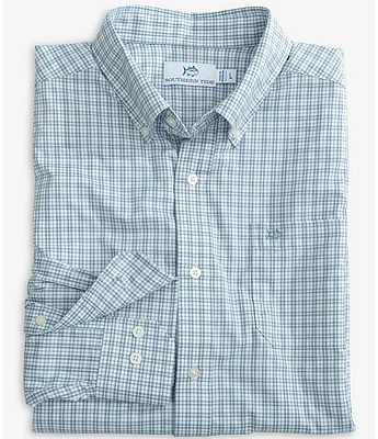 Southern Tide Brrr° Intercoastal Performance Stretch Poinsett Plaid Long Sleeve Woven Shirt