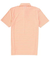 Southern Tide Brrr°eeze Beattie Stripe Performance Stretch Short Sleeve Polo Shirt