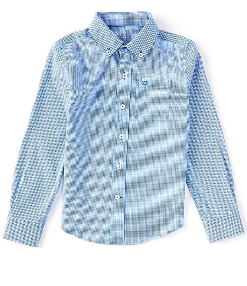 Kids Intercoastal Primrose Plaid Long Sleeve Shirt