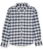 Southern Tide Little/Big Boys 4-16 Long Sleeve Passage Intercoastal Plaid Sport Shirt