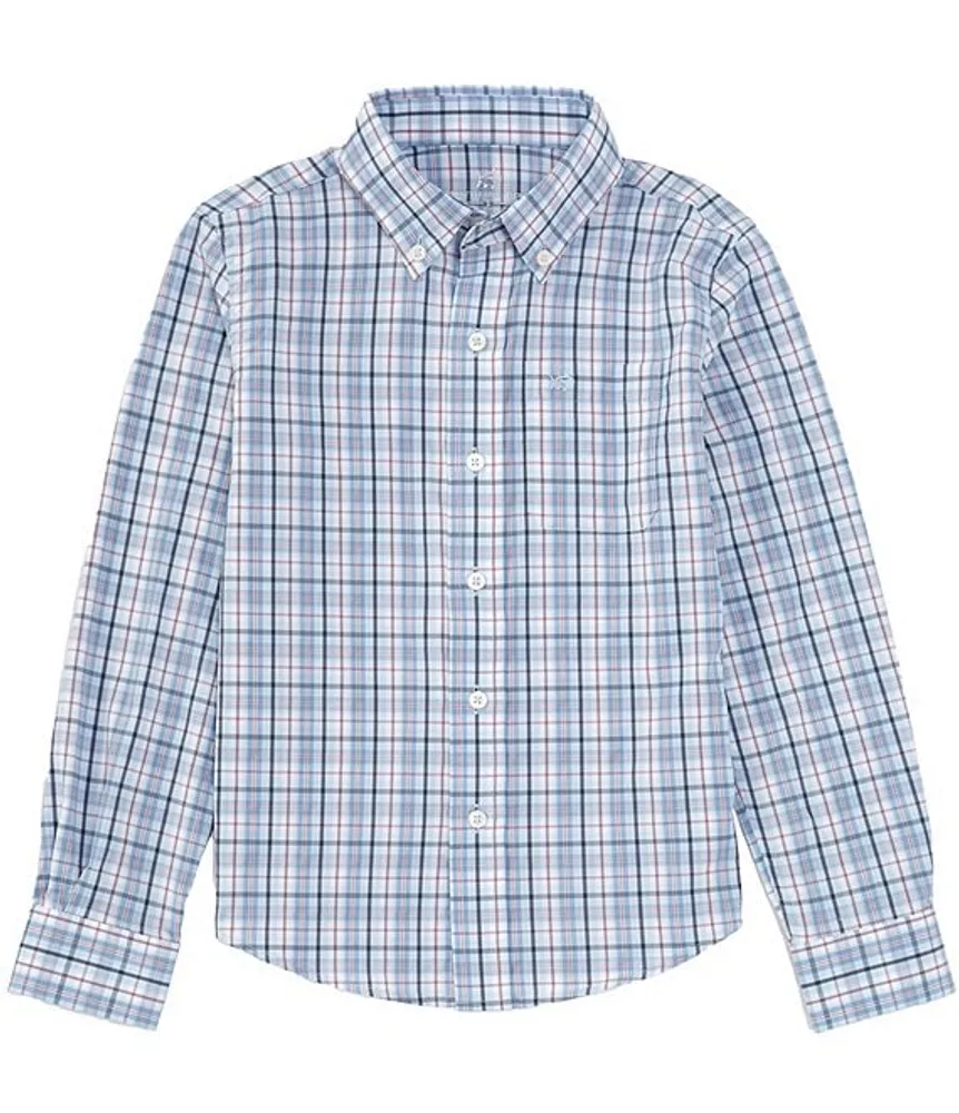 Southern Tide Little/Big Boys 4-16 Long Sleeve Patton Plaid Intercoastal  Sport Shirt