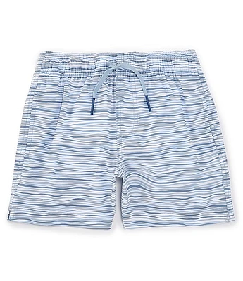 Southern Tide Little/Big Boys' 4-16 Ocean Water Stripe Swim Trunks