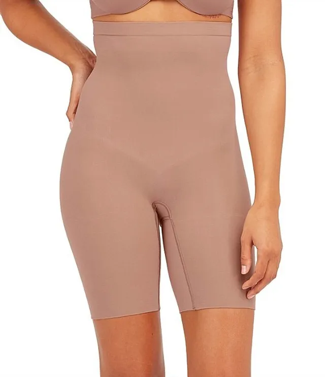 Spanx Womens OnCore High-Waisted Mid Thigh Short Cafe Au Lait Size