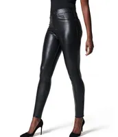 Spanx Leather-Like Fabrication Skinny Pants