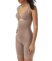 Spanx Thinstincts 2.0 Open-Bust Mid-Thigh Bodysuit