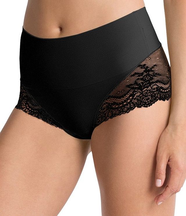 No-Show Hipster Panty With Satin Lace