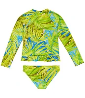 Splendid Big Girls 7-16 Long Sleeve Euphoria Print Two Piece Swimsuit