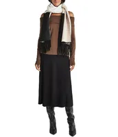 Splendid x Cella Jane Blog Color Blocked Fringe Scarf