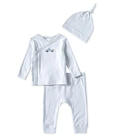 Starting Out Baby Boys Newbron-9 Months Truck Print Long Sleeve Kimono & Pants Set