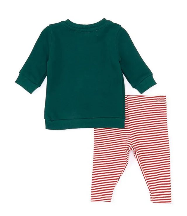 Starting Out Baby Girls Newborn-24 Months Christmas Tree Long Sleeve Top &  Ruffle Hem Leggings Set