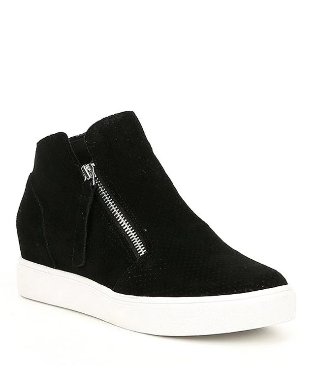 Alicia Pensar Equipo Steve Madden Caliber Perforated Wedge Sneakers | Brazos Mall