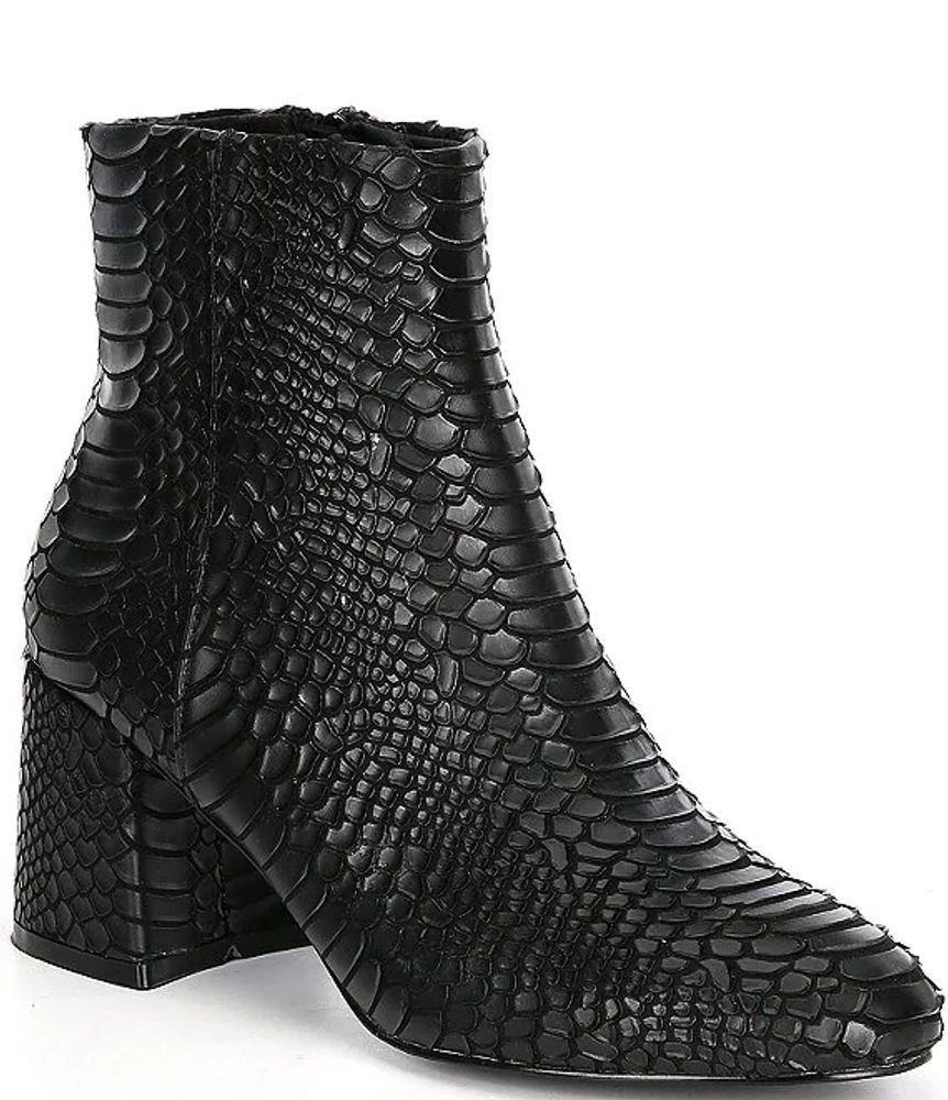 Steve Madden Gibbs Croc Embossed Block 