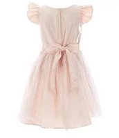 Sweet Kids Little Girls 2-6 Flutter-Sleeve Fit-And-Flare Dress