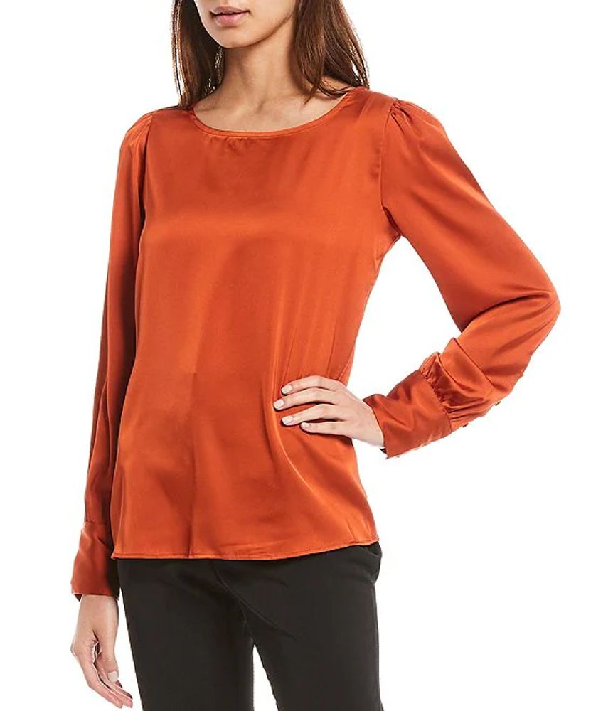 scoop neck blouse