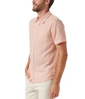 The Normal Brand Freshwater Dobby Short Sleeve Woven Shirt