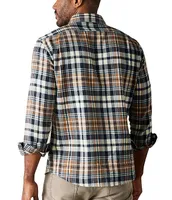 The Normal Brand Stephen Cedar Plaid Long-Sleeve Woven Shirt