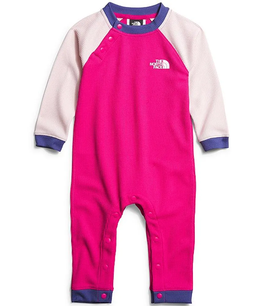 The North Face Baby Girls Newborn-24 Months Long Sleeve Waffle Baselayer Coveralls