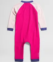 The North Face Baby Girls Newborn-24 Months Long Sleeve Waffle Baselayer Coveralls