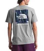 The North Face Box NSE Short Sleeve Lightning Print Heathered T-Shirt