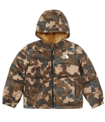 The North Face Little Boys 2T-7 Long-Sleeve Mt. Chimbo Camouflage Reversible Hooded Jacket