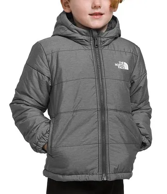 The North Face Little Boys 2T-7 Long Sleeve Mt. Chimbo Heathered Reversible Hooded Jacket