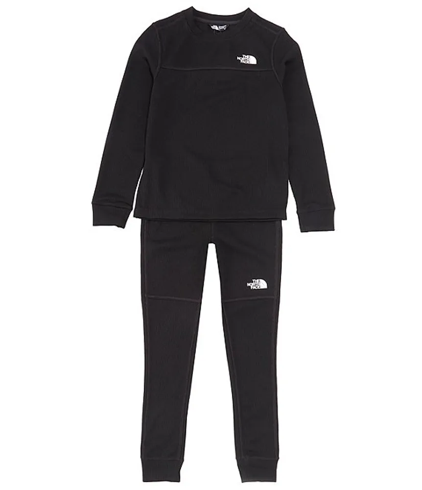 The North Face Little/Big Boys 5-20 Long Sleeve Waffle Base Layer Top & Pants Set