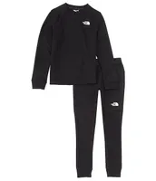 The North Face Little/Big Boys 5-20 Long Sleeve Waffle Base Layer Top & Pants Set