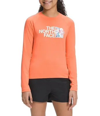 The North Face Little/Big Girls 6-16 Long-Sleeve Solid Amphibious Sun T-Shirt