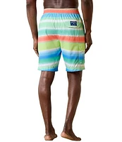 Tommy Bahama Baja Hazy Tides Striped 9#double; Inseam Board Shorts