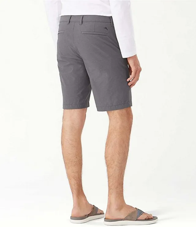 Roundtree & Yorke Big Tall Flat Front Washed 9#double; and 11#double;  Inseam Chino Shorts