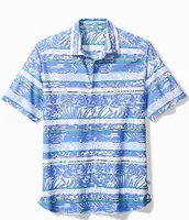 Tommy Bahama Big & Tall IslandZone Maldonado Stripe Short-Sleeve Woven Camp Shirt