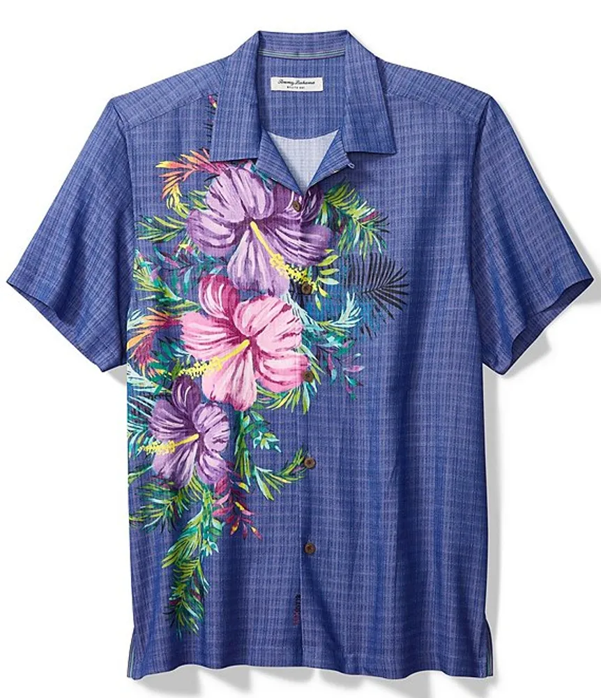 Tommy Bahama Big & Tall IslandZone® Mojito Bay Flora Cres Short Sleeve Woven Shirt