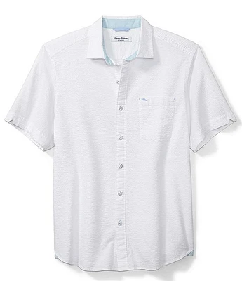 Tommy Bahama Big & Tall Nova Wave Short Sleeve Woven Shirt