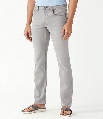Tommy Bahama Boracay Jeans Vintage Grey Wash Stretch Regular Fit