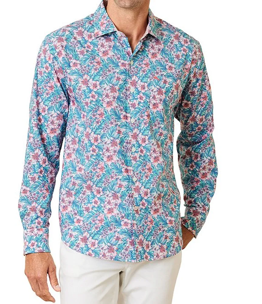 Tommy Bahama IslandZone Sarasota Stretch Rubia Gardens Long Sleeve Woven Shirt