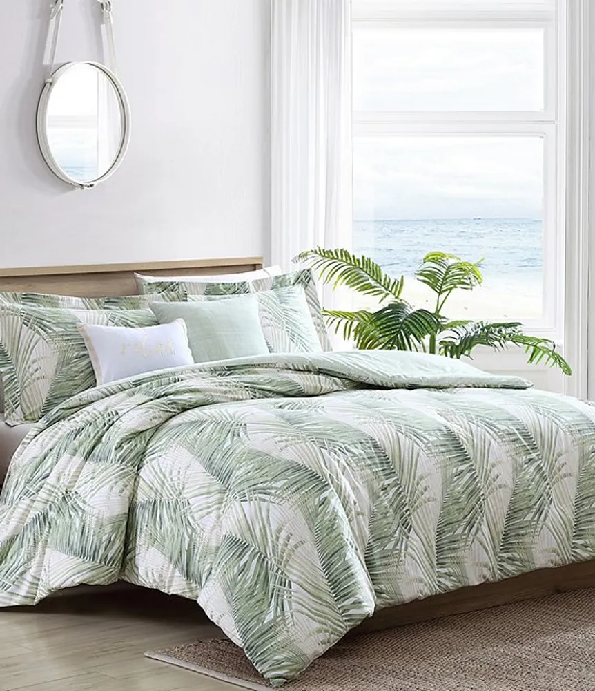 Tommy Bahama Kauai Green Comforter & Bonus Set