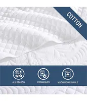 Tommy Bahama Pineapple Resort White Cotton Quilt