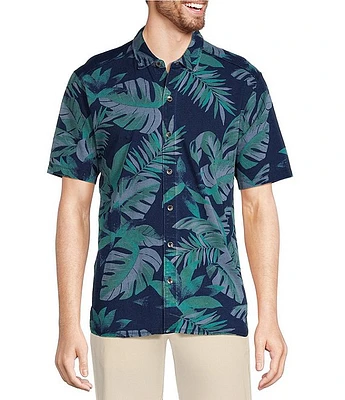 Tommy Bahama Shadows Paradise Short Sleeve Woven Camp Shirt
