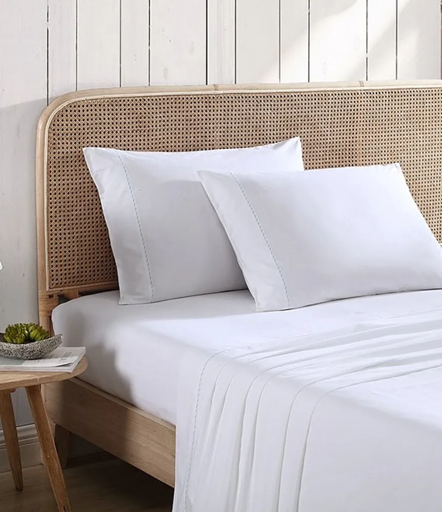 Cotton Percale Sheet Set - White