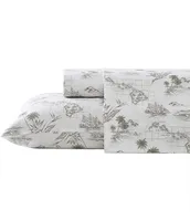 Tommy Bahama Vintage Map Cotton Percale Printed Sheet Set