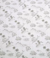 Tommy Bahama Vintage Map Cotton Percale Printed Sheet Set