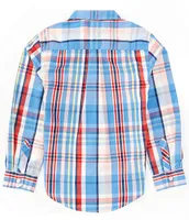 Tommy Hilfiger Big Boys 8-20 Long-Sleeve Plaid Woven Shirt